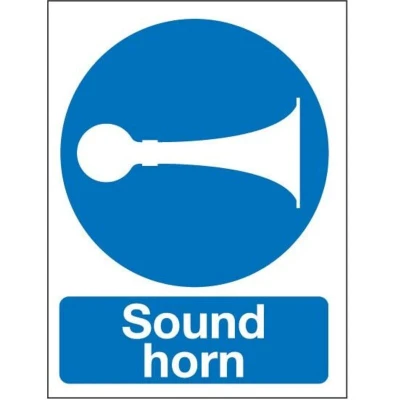 Image of Sitesafe Sound Horn Rigid PVC Sign 420 x 594mm