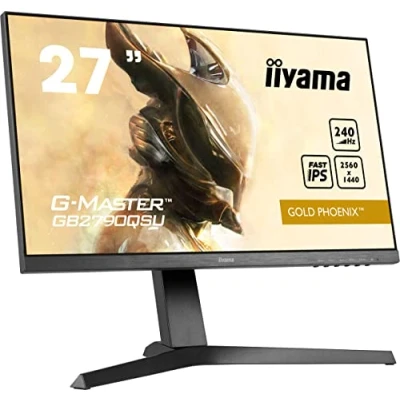 Image of iiyama G Master GB2790QSU B1 27 Inch Fast (FLC) IPS LCD, 240 Hz, 1 ms, FreeSync Premium, HDR400, 2560 x 1440, HDMI, DisplayPort, 2 USB, W Speakers, HA Stand