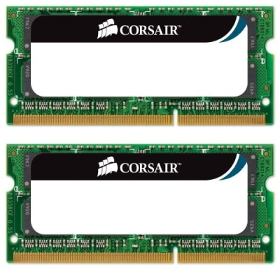 Image of Corsair Value Select SODIMM 16GB (2x8GB) DDR3 1333MHz C9 Memory for Laptop/Notebooks Black