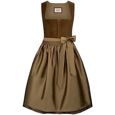 Image of Stockerpoint Women&#039;s Dirndl Isola Special Occasion Dress, Olive, 10