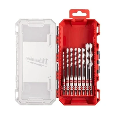 Image of Milwaukee Multi Material Universal Shockwave Drill Bit Set, 4 10 mm, 8 Pieces
