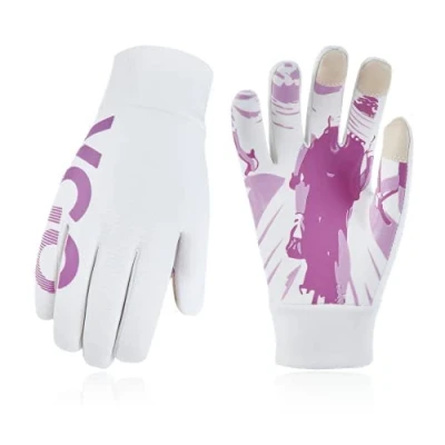 Image of Vgo... 1 Pair 5C/41F Full Finger Winter Cycling Gloves for Women,Cold Storage Work Gloves, Anti Slip Outdoor Gloves(Size L, White, FT2517)