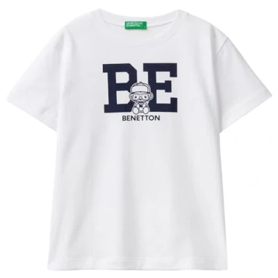 Image of United Colors of Benetton T Shirt, Optical White 101, 110 cm