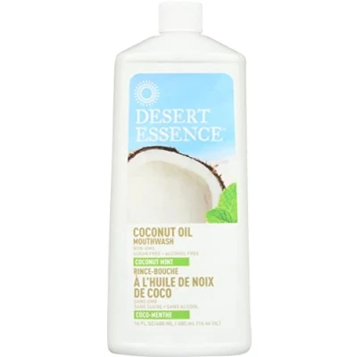 Image of DESERT ESSENCE Coconut Oil Mouthwash, Mint 16 fl. oz. (480 ml)
