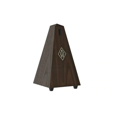 Image of Wittner Metronome Pyramid shape, walnut grain synthetic case without bell