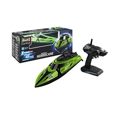 Image of Revell Control X TREME Hurricane I Remote controlled RC boat for children and adults from the age of 14 Speedboat With LI ION battery hours action 45 km/h model stand 2.4 GHz