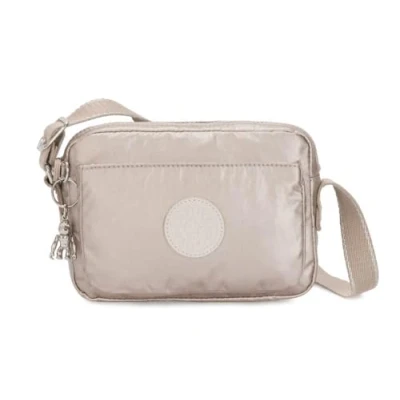 Image of Kipling ABANU Small crossbody, Metallic Glow (Silver)