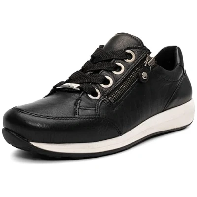 Image of ARA Women&#039;s Osaka 1234587 Low Top Sneakers, Black (Schwarz 01), 4.5 UK