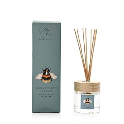 Image of Widdop Meg Hawkins Bee Design Honeysuckle Blossom Scented Oil Diffuser Gift Set with Sticks 150ml (MH165)
