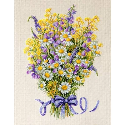 Image of Merejka Counted Cross Stitch Kit, Cotton, Multicoloured, 21x29 cm
