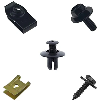 Image of 52 PCS Car Screws and Bolts,Undertray Screws,Auto Body Fender Screws,Car Clips Plastic Rivet Fasteners