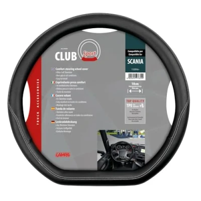 Image of Club Sport Steering Wheel Cover Made to Measure from Skeentex Compatible with Scania G/P/R/S Series 7 (11/2016&gt;)