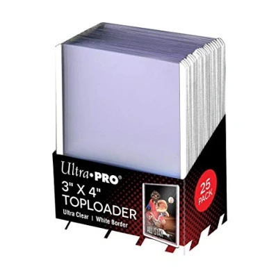 Image of Ultra Pro 3&quot; X 4&quot; White Border Toploader 25ct