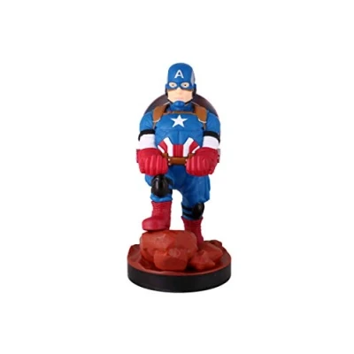 Image of Cable Guys Marvel Avengers Captain America Gaming Accessories Holder &amp; Phone for Most Controller (Xbox, Play Station, Nintendo Switch)