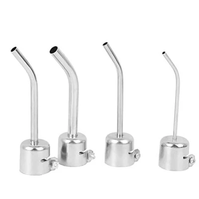 Image of Heat Gun Nozzle Aluminum Alloy Hot Air Soldering Guns for 850 Repair Tools Extended Elbow