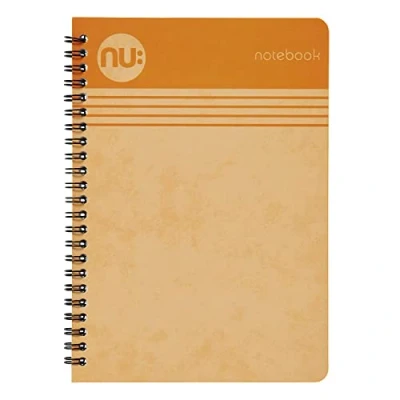 Image of NU: Notebooks Cloud Pastels Range A4 Orange Notebook Wirebound 110 Pages (NU004108 FSC)