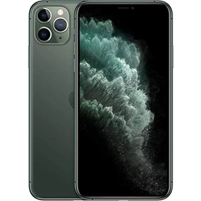 Image of Apple iPhone 11 Pro Max, 64GB, Midnight Green (Renewed)