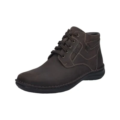 Image of Josef Seibel New Anvers 35 Men&#039;s Lace Up Ankle Boots, Width K (Extra Wide), Interchangeable Footbed, Moro, 10 UK