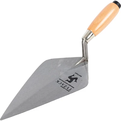 Image of Spear &amp; Jackson 10110V Tyzack 10&quot; Broad Heel Wooden Handle Brick Trowel