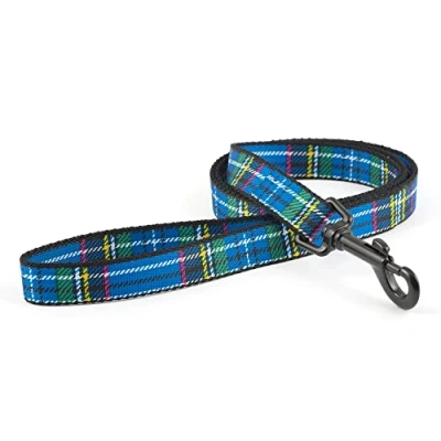 Image of Ancol Tartan Lead Blue 1 m x 19 mm