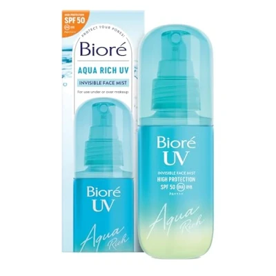 Image of Bioré Aqua Rich UV Invisible Face Mist SPF 50