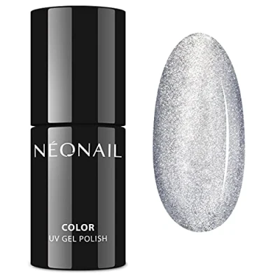 Image of NEONAIL Grey Nail Polish Satin Cat Eye 7.2 ml Flame UV LED 8564 7