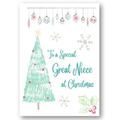 Image of Second Ave Great Niece Christmas Tree Xmas Holiday Festive Greetings Card