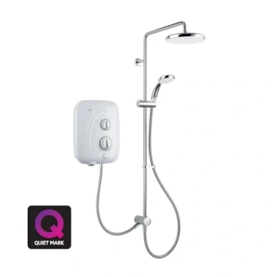 Image of Mira Showers 1.1941.003 Elite SE Dual Pumped Electric Shower 9.8kW White/Chrome