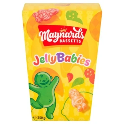 Image of Maynards Bassetts Jelly Babies, Bursting with Fruity Flavours, Soft and Chewy Texture, Sharing Pack, 350g