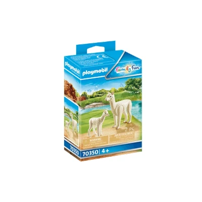 Image of Playmobil 70350 Family Fun Alpaca with Baby, Imaginative Role Play, PlaySets Suitable for Children Ages 4+