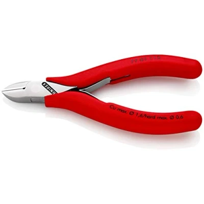 Image of Knipex Electronics Diagonal Cutter plastic coated 115 mm (self service card/blister) 77 01 SB