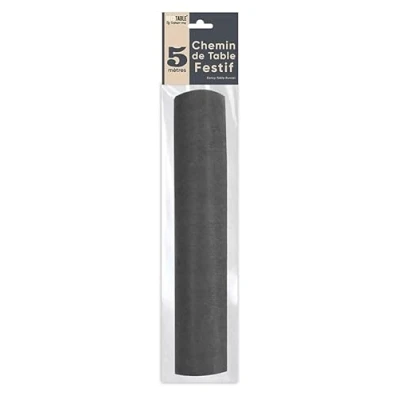 Image of Table Runner Intissse 5 m Plain Grey
