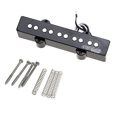 Image of Wilkinson M series WOJB5 Variable Gauss Ceramic Jazz Bass Neck Pickup for 5 string JB Style Electric Bass, Black