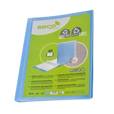 Image of Seco Recyclable and Biodegradable Presentation Books. 40 Pages. Insert Sheet On Front.