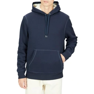 Image of Amazon Essentials Men&#039;s Sherpa Lined Pullover Hoodie, Navy, XS