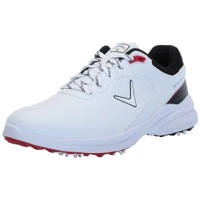 Image of Callaway Men&#039;s Solana TRX V3 Golf Shoe, White/Black, 9 UK