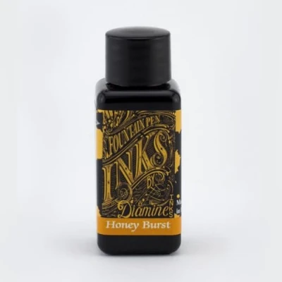 Image of Diamine Guitar Ink, Fountain Pen Ink Honey Burst 30ml
