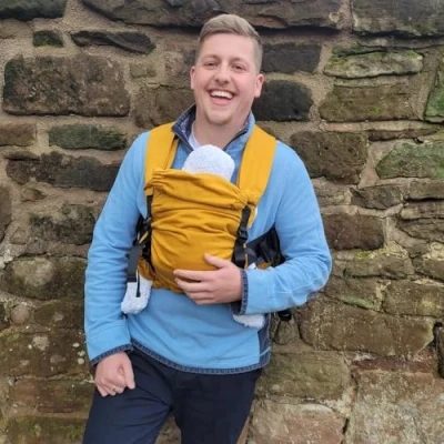 Image of Mamaruga Zensling Organic Baby Carrier Mustard