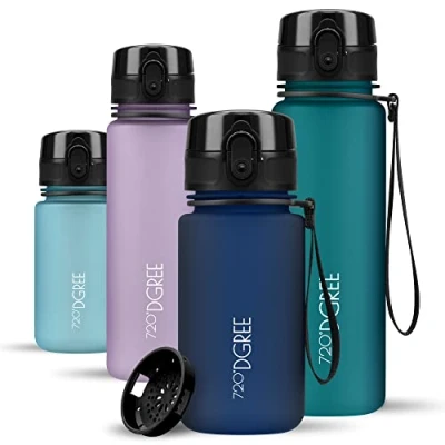 Image of 720DGREE Water Bottle Kids 350ml “uberBottle“ softTouch +Sieve BPA Free Tritan, Leakproof, Reusable Drinking Waterbottle for Children from 2 Years, Kindergarten, School, Playground, Sport