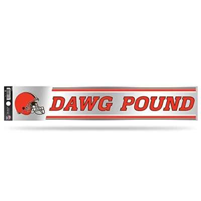 Image of Rico Industries NFL Tailgate Sticker, 3 x 17 inches, Cleveland Browns, Primary