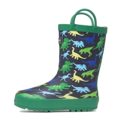 Image of Cotswold Kids Unisex Sprinkle WATERPROOF Junior Infants Green Rubber Size UK 2.5