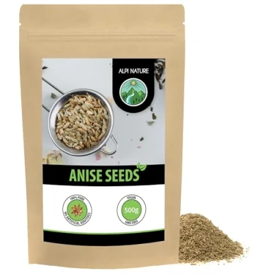 Image of Whole anise (500g, 1.1 lb), Aniseed, seeds, 100% natural, tea without additives, vegan