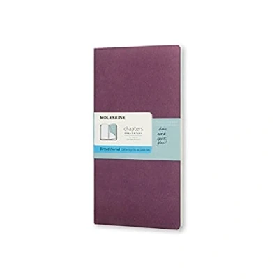 Image of Moleskine Chapters Journal Plum Purple Slim Medium Dotted