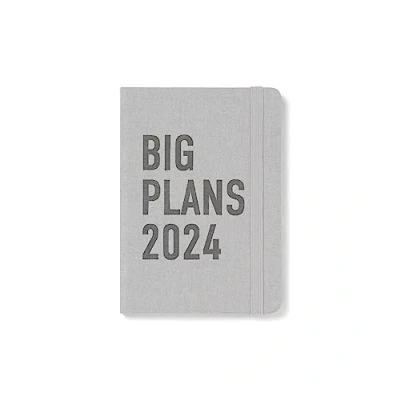 Image of Letts Big Plans A6 2024 day to page with appointments diary stone