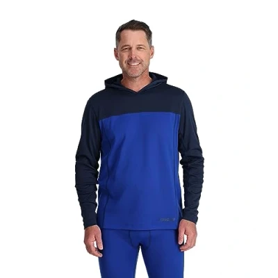 Image of Spyder Charger Hoodie Men Baselayer, Electric Blue, L