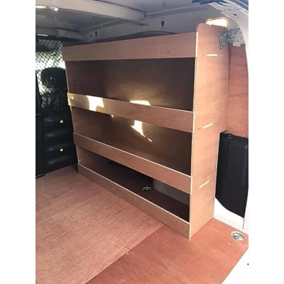 Image of Flat Packed Van Shelving Racking to fit Citroen Berlingo SWB L1 Plywood System Tool Storage Unit UK