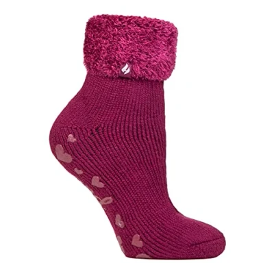 Image of HEAT HOLDERS Womens Non Slip Fluffy Socks Gift for Ladies Size 4 7 (4 7, HHL03)