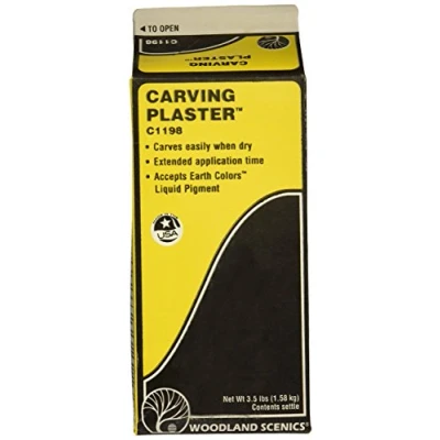 Image of Woodland Scenics Carving Plaster 3.5lb, Other, Multicoloured, 9.52 x 24.13 cm