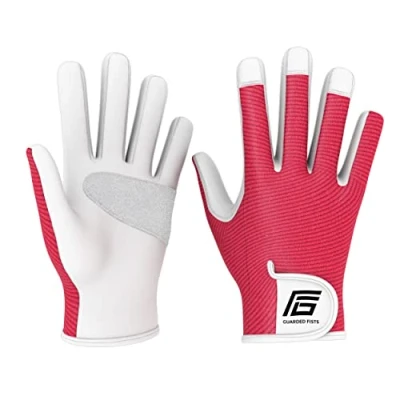 Image of Guarded Fists Gardening Gloves Medium Size 1 Pair, for Women, Garden Gloves, Leather Men, Work Heavy Duty Rigger Thorn Proof