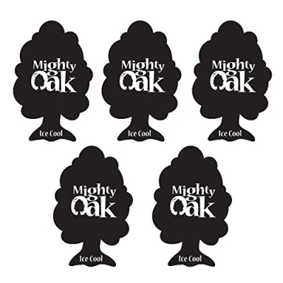 Image of 10 x MIGHTY OAK AIR FRESHENER CAR / HOME OFFICE BLACK ICE COOL PACK